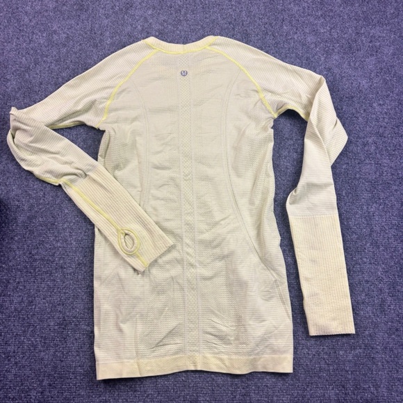 LULULEMON Women’s Yellow Long Sleeve Swiftly Shirt Athletic Shirt size: 4 - Picture 2 of 10
